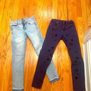 Set of 2 Gap girls size 8 denim jeans